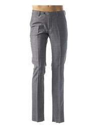 Pantalon drept închidere cu fermoar sub clapetă cu cârlig mărime normală gri ERMENEGILDO ZEGNA homme