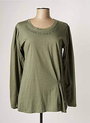 Tunică mâneci lungi verde PLEASE femeie