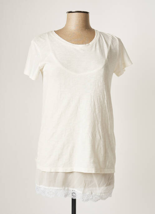 Tunică mâneci scurte alb IMPERIAL femeie