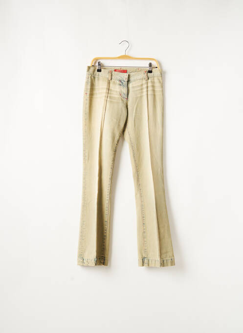 Blugi cu croială evazată bej MISS SIXTY femeie