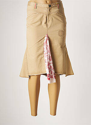 Fustă midi bej REPLAY femeie