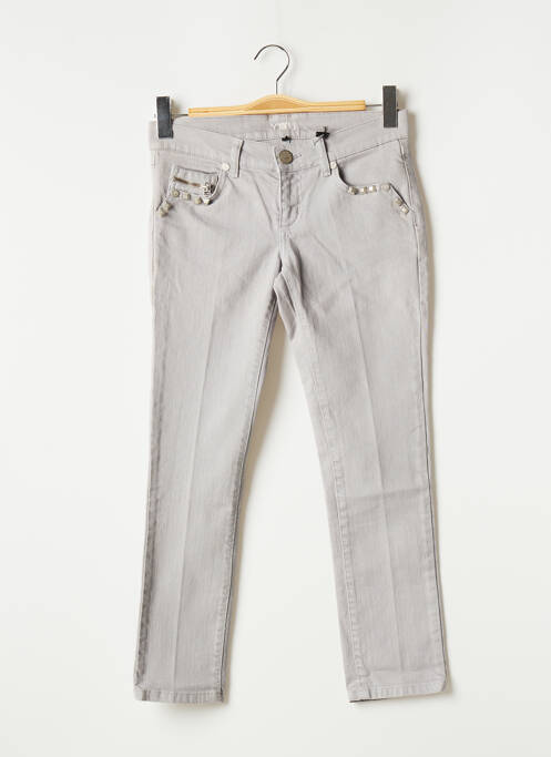 Pantalon 7/8 elasticitate talie joasă gri YOU femme