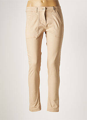 Pantalon slim bej STUDIO PARISIEN femeie