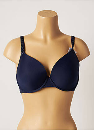 Sutien efect material satinat top sutien modelat albastru SIMONE PERELE femeie