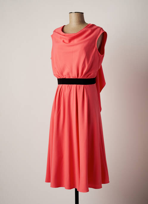 Rochie midi roz PAULE KA femeie