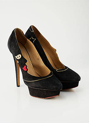 Pantofi cu toc negru CHARLOTTE OLYMPIA femeie