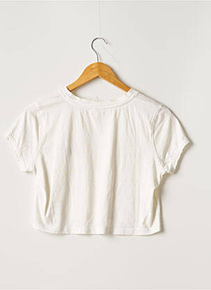 Tricou croială dreaptă mâneci scurte bej CLAUDIE PIERLOT femeie