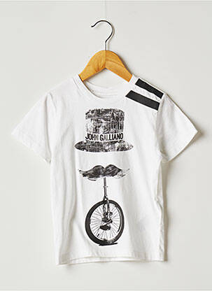 Tricou alb JOHN GALLIANO băiat