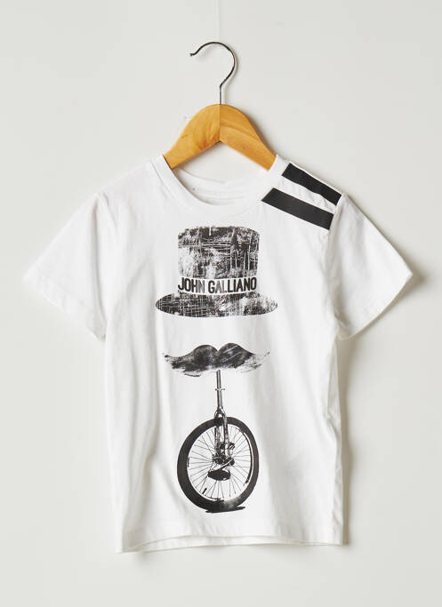 Tricou alb JOHN GALLIANO băiat