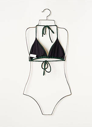 Sutien de costum de baie elasticitate top triunghiuri verde BAHO femeie