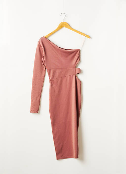 Rochie midi roz MISSGUIDED femeie