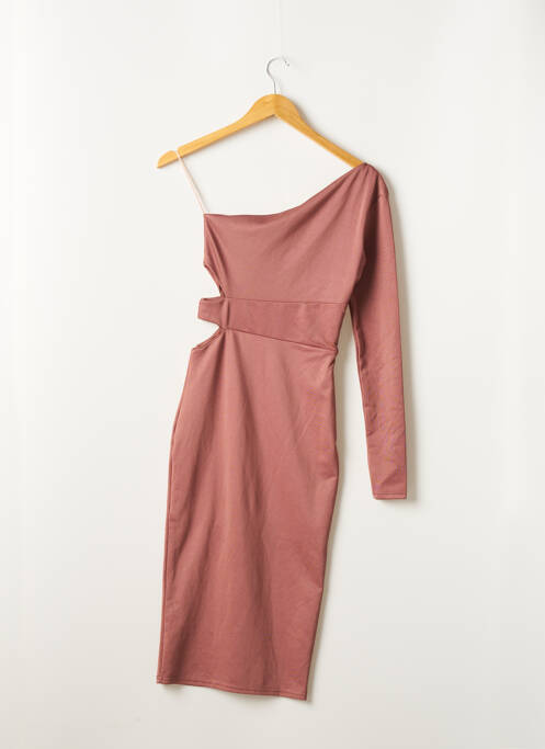 Rochie midi roz MISSGUIDED femeie