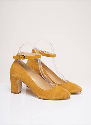 Pantofi cu toc galben MINELLI femeie