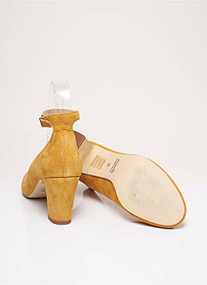Pantofi cu toc nubuc toc de 7 la 9 cm galben MINELLI femeie