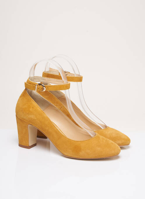 Pantofi cu toc galben MINELLI femeie