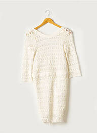 Rochie scurtă mâneci 3/4 mâneci 3/4 bej GAT RIMON femeie