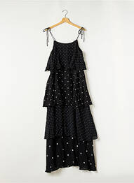 Rochie lungă croială evazată bretele subțiri negru ANINE BING femeie