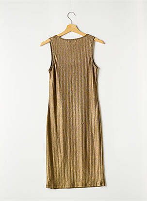 Rochie midi fără mâneci fără mâneci galben VOYELLES femeie