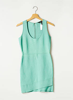 Rochie scurtă fără mâneci fără mâneci verde BCBGMAXAZRIA femeie