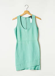 Rochie scurtă fără mâneci fără mâneci verde BCBGMAXAZRIA femme