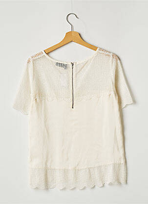 Top croială fluidă mâneci scurte bej THE KOOPLES femeie