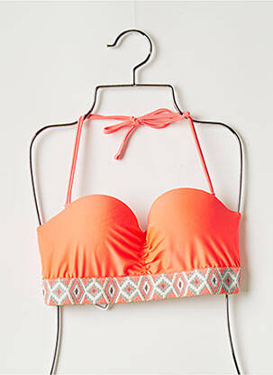 Sutien de costum de baie elasticitate top sutien push-up portocalie SANS MARQUE femeie
