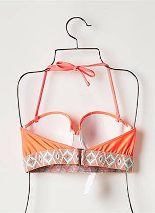 Sutien de costum de baie elasticitate top sutien push-up portocalie SANS MARQUE femeie