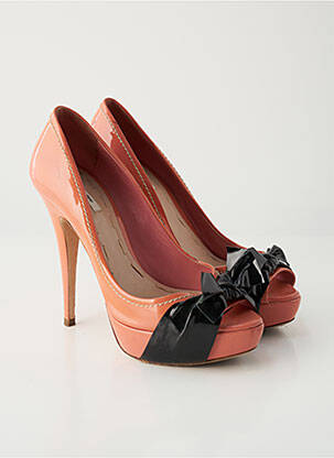 Pantofi cu toc portocaliu MIU MIU femeie