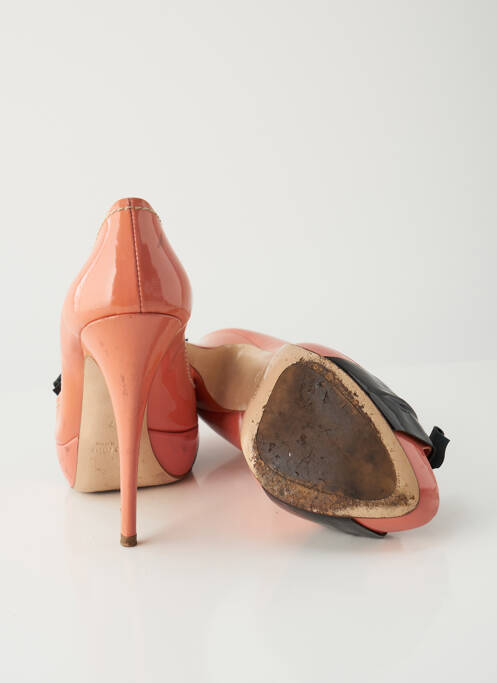 Pantofi cu toc portocaliu MIU MIU femeie