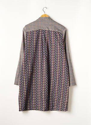 Rochie midi mâneci lungi mâneci lungi gri MADE IN SENS femeie