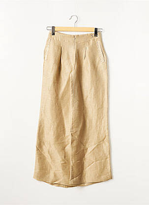 Pantalon larg bej SONG K... femeie