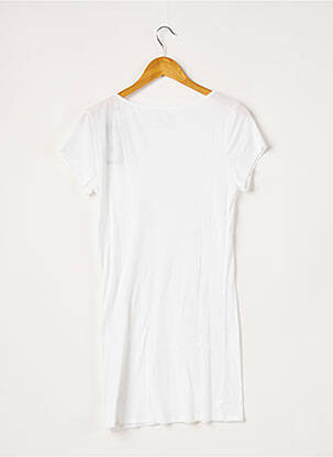 Rochie scurtă mâneci scurte mâneci scurte alb I LOVE MY T'S femeie