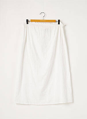 Fustă midi alb BOBI femeie
