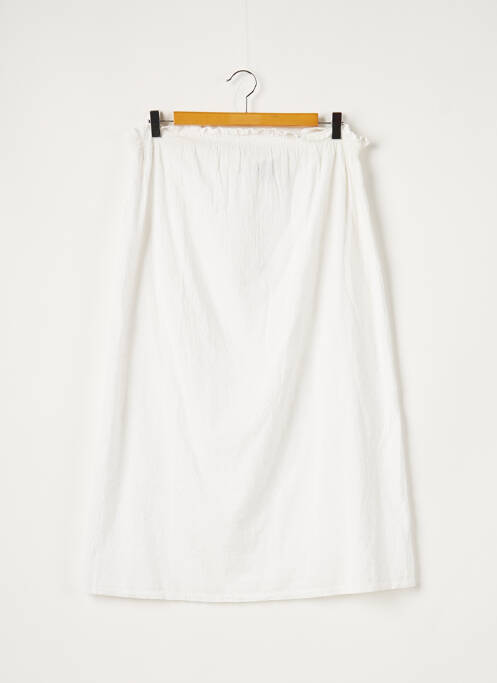 Fustă midi alb BOBI femeie