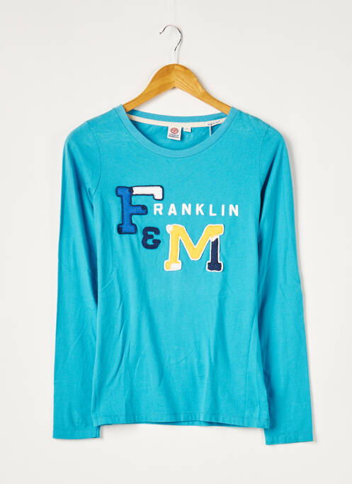 Tricou albastru FRANKLIN MARSHALL femeie