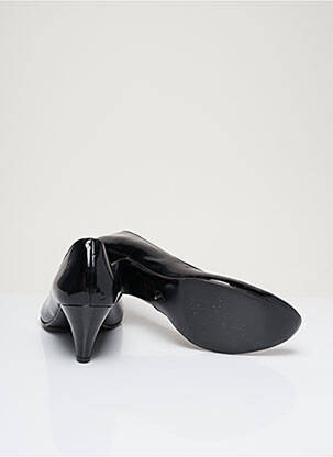 Pantofi cu toc material neted toc de 7 la 9 cm negru IPPON STYL femeie
