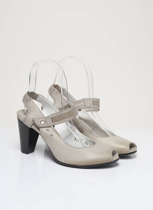 Sandale/Pantofi decupați gri OXS femeie