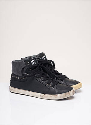 Adidași material neted toc plat până la 3 cm negru KAPORAL femeie