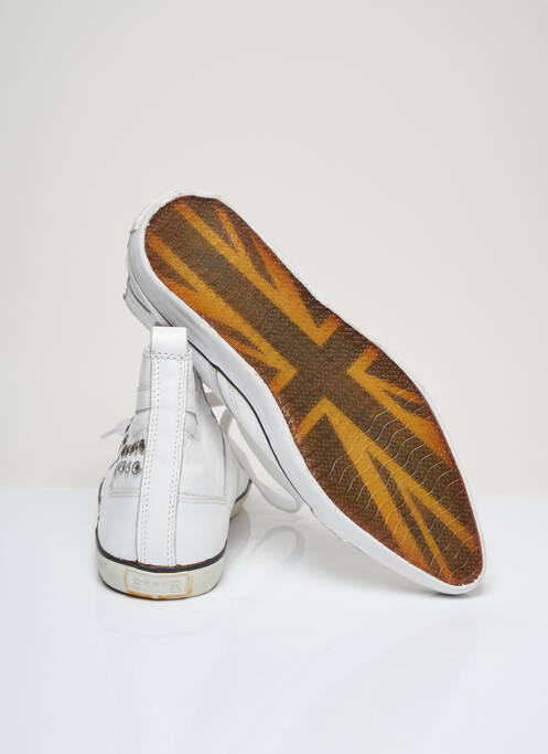 Adidași material neted toc plat până la 3 cm alb SWEAR-LONDON femme