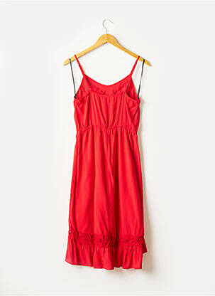Rochie midi căptușeală bretele subțiri roșu CERISE BLUE femeie