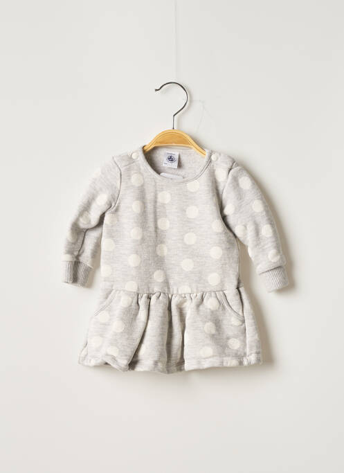 Rochie midi gri PETIT BATEAU fată