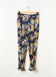Pantalon 7/8 talie elastică mărime normală albastru VIRGINIE GUARISCO & BURTON OF LONDON femeie