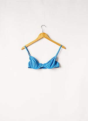 Sutien de costum de baie elasticitate sutien balconet cu decolteu înalt albastru PRINCESSE TAM-TAM femeie