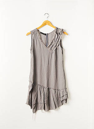 Rochie scurtă gri BARBARA BUI femeie