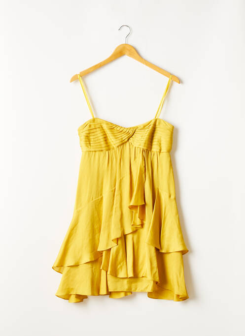 Rochie scurtă galben BCBGMAXAZRIA femeie