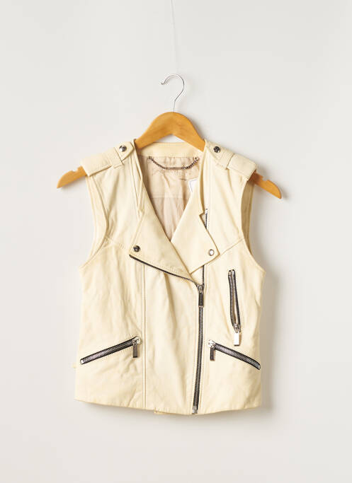 Geacă din piele bej BARBARA BUI femeie