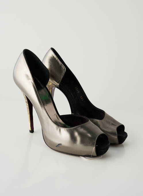 Pantofi cu toc gri BARBARA BUI femeie