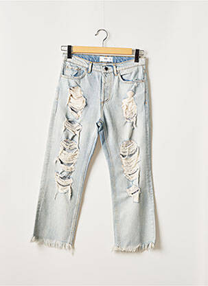 Blugi cu croială dreaptă albastru MANGO femeie