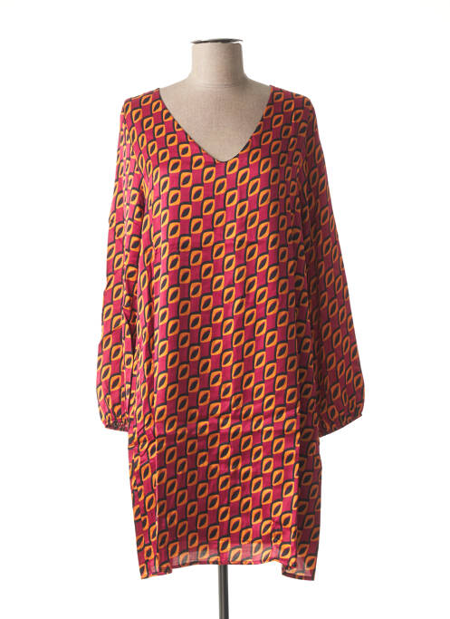 Rochie midi roz LA FEE MARABOUTEE femeie