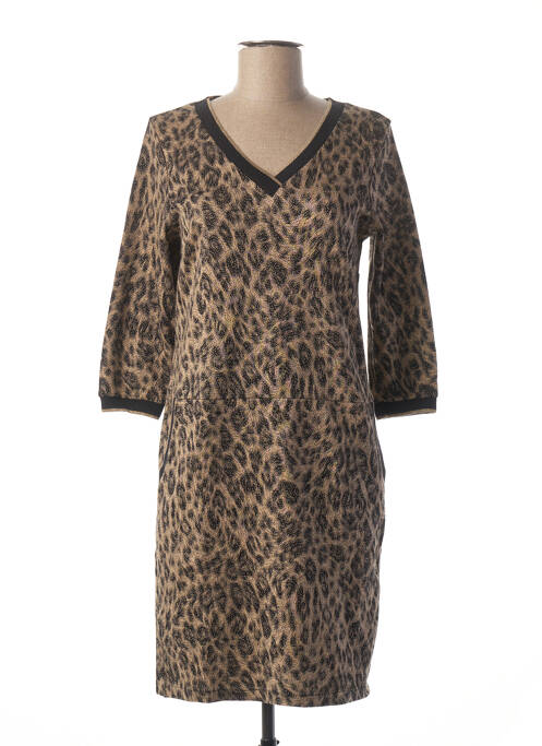 Rochie midi bej LA FEE MARABOUTEE femeie